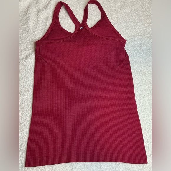 Lululemon Athletica Ribbed Red Sleeveless Tank - Picture 2 of 5